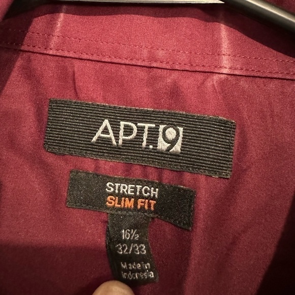 APT. 9 Red Button Down Shirt - Picture 3 of 3